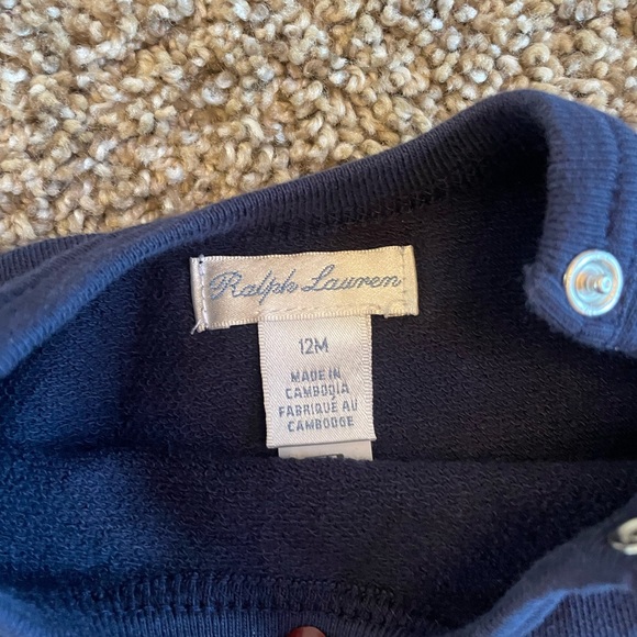 Ralph Lauren sweatshirt splatter print size 12 month - Picture 3 of 4